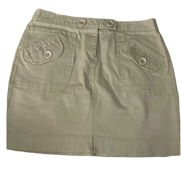 Ann Taylor loft khaki skirt size 10 - Picture 1 of 8